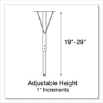 Dry Erase Markerboard Activity Tables, Round, 42" x 19" to 29", White Top, Black Legs, 4/Pallet
