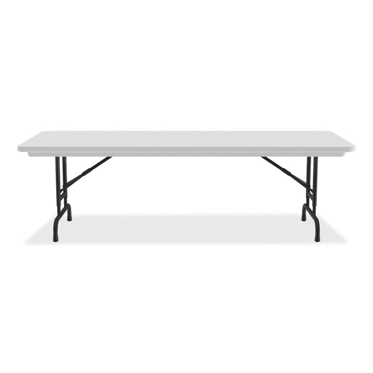 Adjustable Folding Tables, Rectangular, 60" x 30" x 22" to 32", Gray Granite Top, Black Legs, 4/Pallet