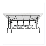Adjustable Folding Tables, Rectangular, 96" x 30" x 22" to 32", Mocha Granite Top, Brown Legs, 4/Pallet