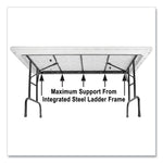 Adjustable Folding Tables, Rectangular, 72" x 30" x 22" to 32", Yellow Top, Black Legs, 4/Pallet