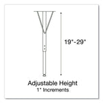 Adjustable Activity Tables, Square, 48" x 48" x 19" to 29", Gray Top, Black Legs, 4/Pallet