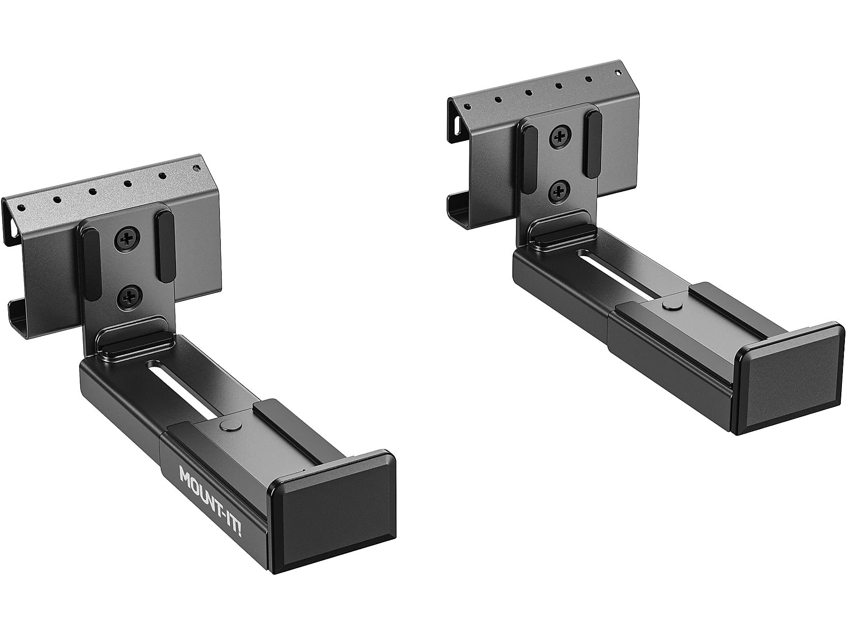 Mount-It! No-Stud Soundbar Wall Mount, Black (MI-SB60)