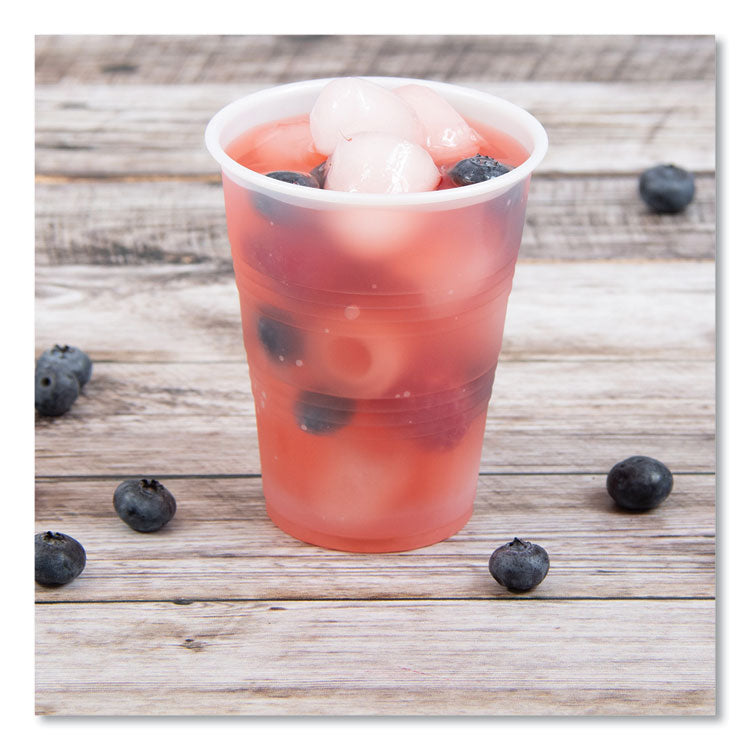 Galaxy Translucent Cups, 10 oz, Plastic, 100/Pack