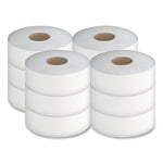 Jumbo Bath Tissue, Septic Safe, 2-Ply, White, 3.5" x 750 ft, 12/Carton
