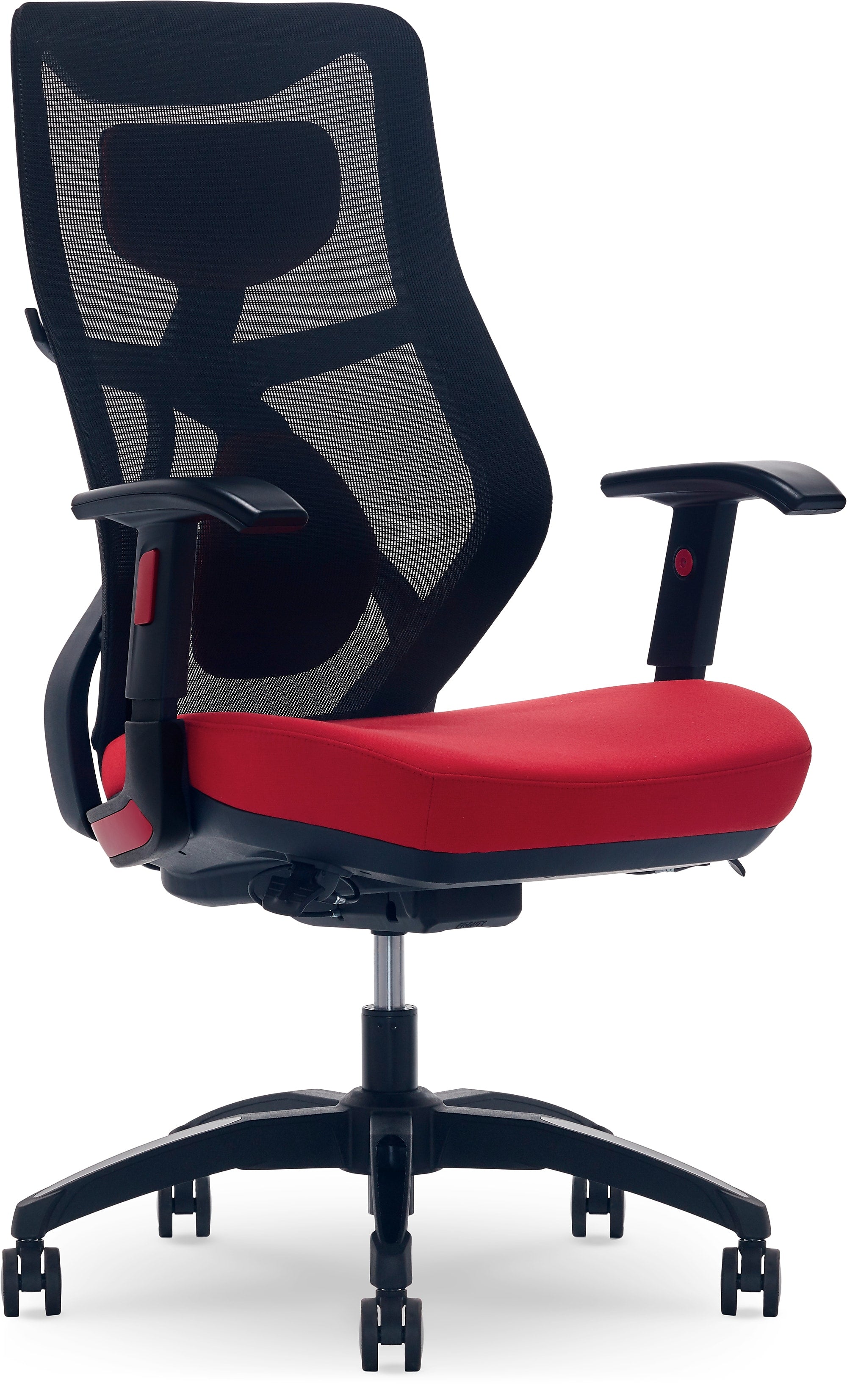 Beautyrest Duo-EX Ergonomic Mesh Swivel Computer Chair, Red (60051-RED)