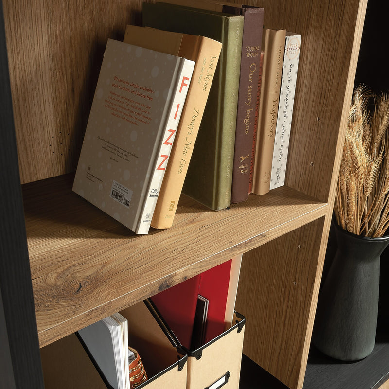 Sauder Acadia Way 69"H 5-Shelf Bookcase, Raven Oak (430754)
