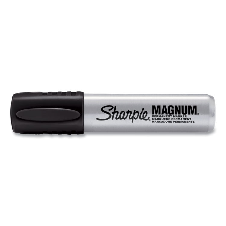 Magnum Permanent Marker, Broad Chisel Tip, Black, Dozen