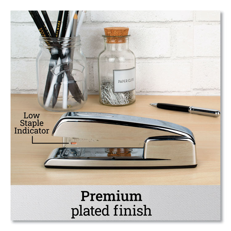 747 Business Full Strip Desk Stapler, 30-Sheet Capacity, Polished Chrome