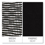 Alera Elusion Series Mesh Mid-Back Swivel/tilt Chair, Supports Up To 275 Lb, 17.9" To 21.8" Seat Height, Black
