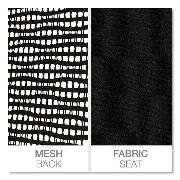 Alera Elusion Series Mesh Mid-Back Swivel/tilt Chair, Supports Up To 275 Lb, 17.9" To 21.8" Seat Height, Black
