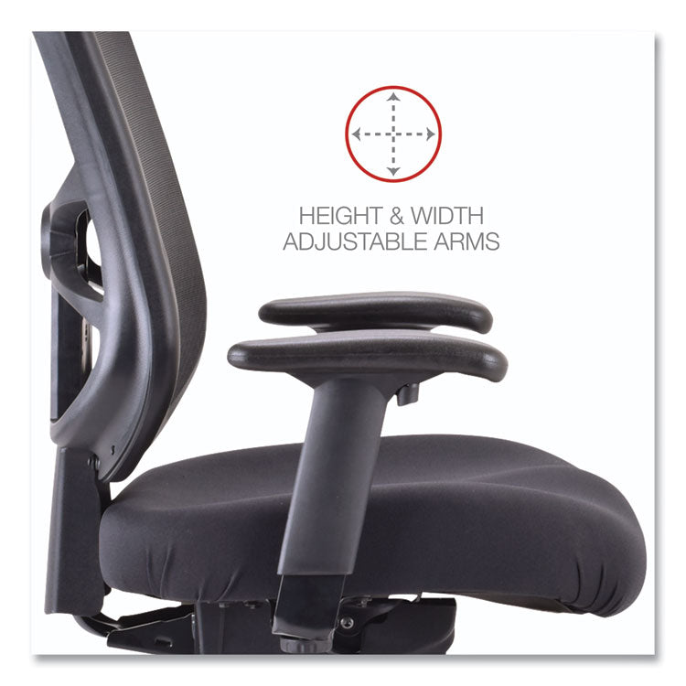 Alera Elusion Series Mesh Mid-Back Swivel/tilt Chair, Supports Up To 275 Lb, 17.9" To 21.8" Seat Height, Black