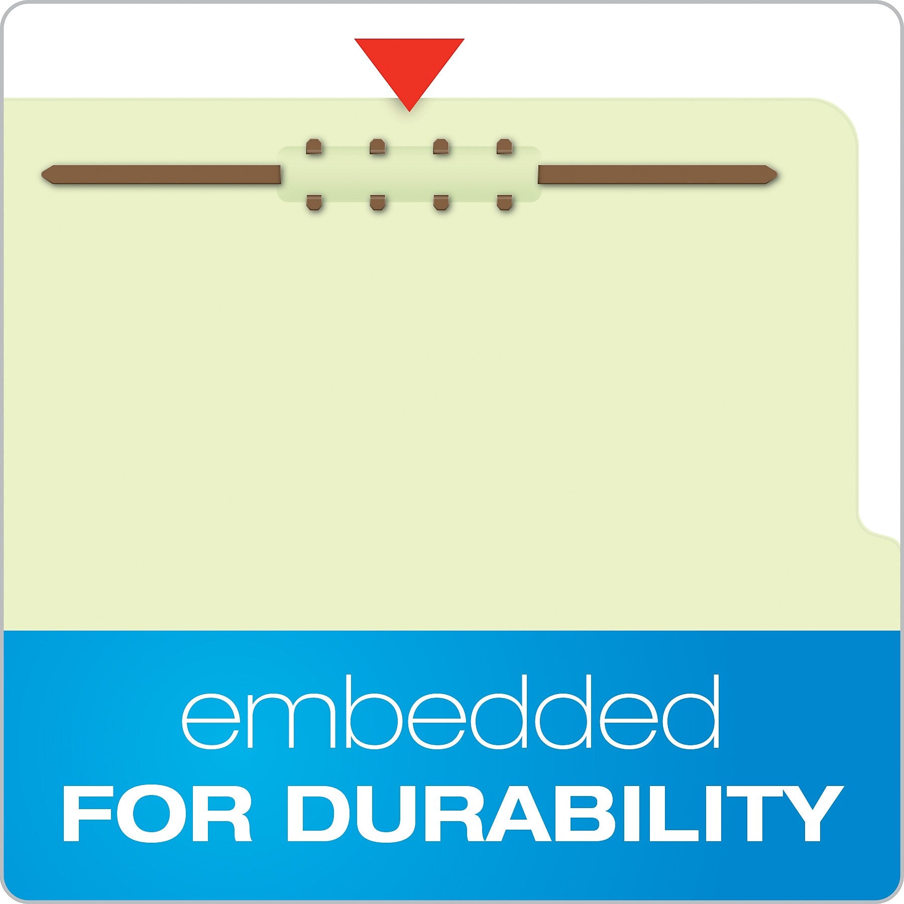 Pendaflex Pressboard Classification Folder, 2-Dividers, 2 1/2" Expansion, Legal Size, Light Green, 10/Box (17176EE)