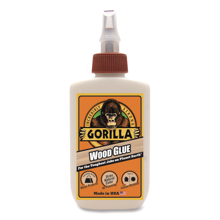 Wood Glue, 4 oz, Dries Light Tan