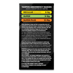 U by Kotex Click Compact Tampons, Super Plus Absorbency, 16/Pack, 8 Packs/Carton