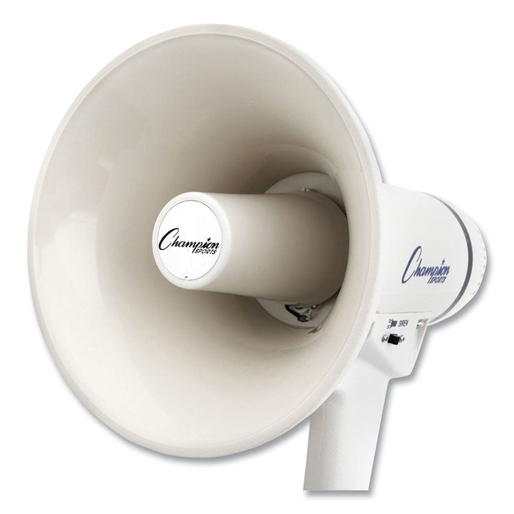 Megaphone, 4 W to 8 W, 400 yds Range, White