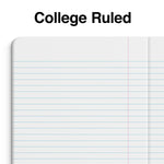 Staples® Poly Composition Notebook, 7.5" x 9.75", College Ruled, 80 Sheets, Purple (ST55078)