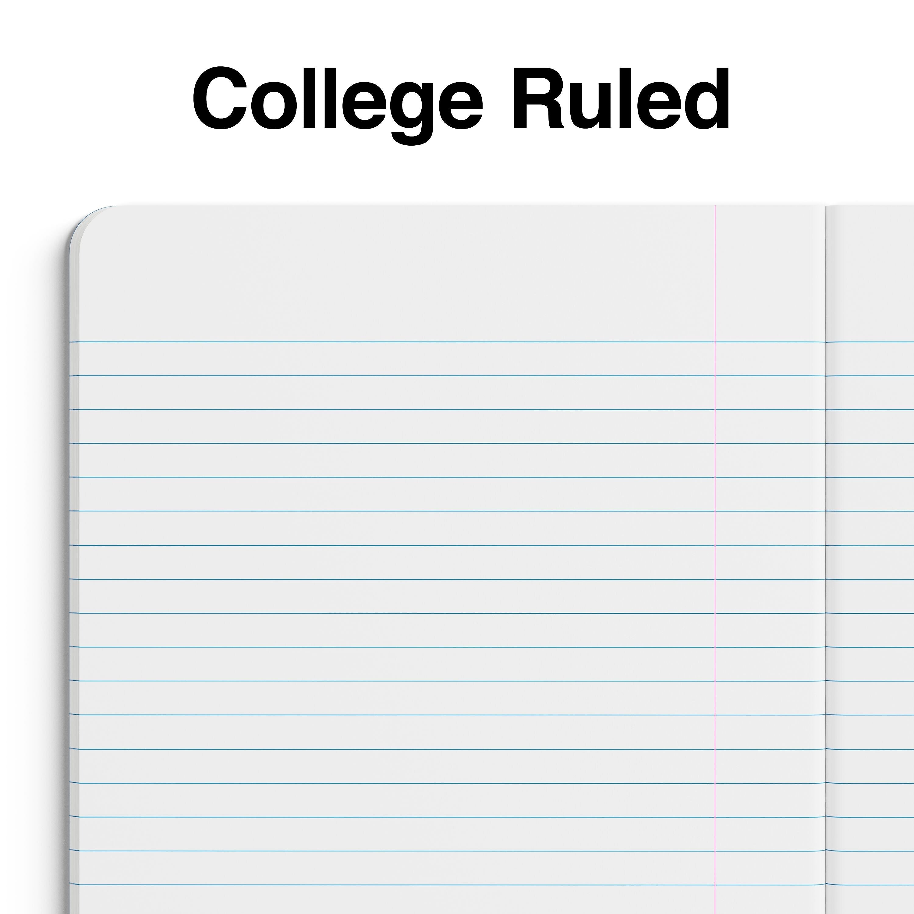 Staples® Poly Composition Notebook, 7.5" x 9.75", College Ruled, 80 Sheets, Purple (ST55078)