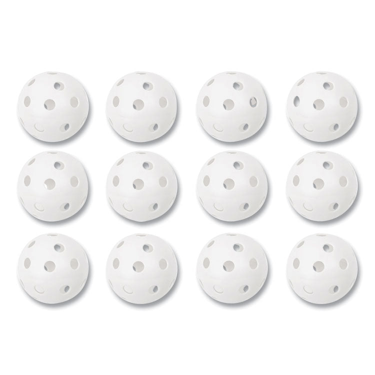 Plastic Baseballs, 9" Diameter, White, 12/set
