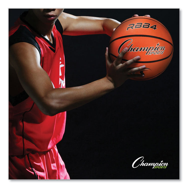 Rubber Sports Ball, Basketball, No. 5 Size, Junior Size, Orange
