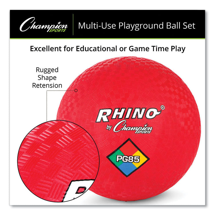 Playground Ball Set, Assorted Sizes and Colors, 14/Set