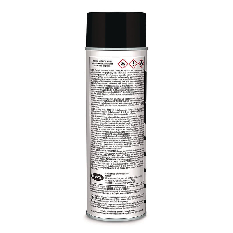 Claire Sprayway Precsion Contact Cleaner, 20 oz., 12/Carton (1000001703)