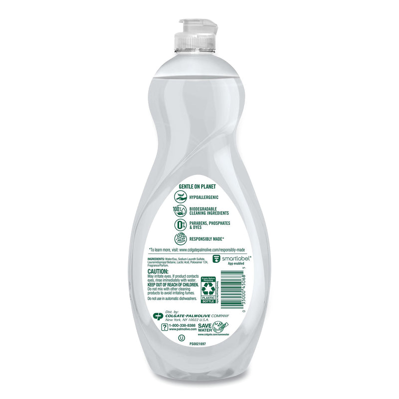 Palmolive Pure + Clear Dishwashing Liquid, Unscented, 32.5 oz Bottle, 9/Carton
