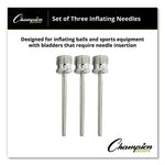 Nickel-Plated Inflating Needles For Electric Inflating Pump, 3/pack