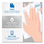 Pro Hard Roll Paper Towels with Absorbency Pockets, for Scott Pro Dispenser, Gray Core Only, 1-Ply, 7.5" x 900 ft, 6 Rolls/CT