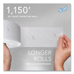 Essential Coreless JRT, Septic Safe, 2-Ply, White, 3.75" x 1,150 ft, 12 Rolls/Carton