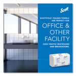 Pro Scottfold Towels, 1-Ply, 7.8 x 12.4, White, 175 Towels/Pack, 25 Packs/Carton