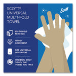 Essential Multi-Fold Towels, 1-Ply, 8 x 9.4, White, 250/Pack, 16 Packs/Carton