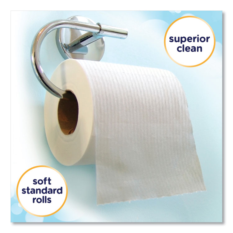 Clean Care Bathroom Tissue, Septic Safe, 1-Ply, White, 170 Sheets/roll, 48 Rolls/carton
