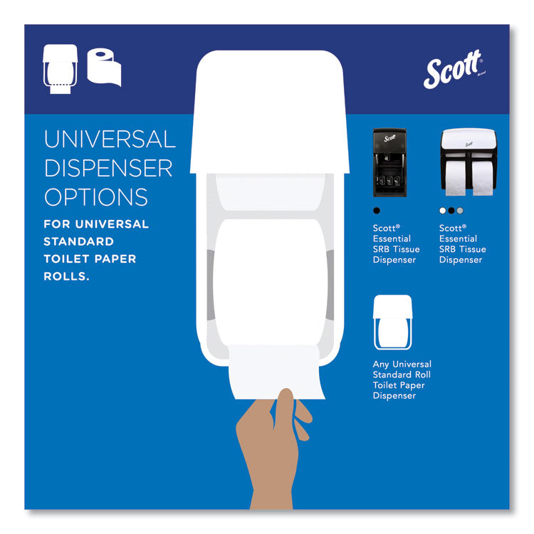 Essential Standard Roll Bathroom Tissue for Business, Septic Safe, Convenience Carton, 2-Ply, White, 550/Roll, 20 Rolls/CT