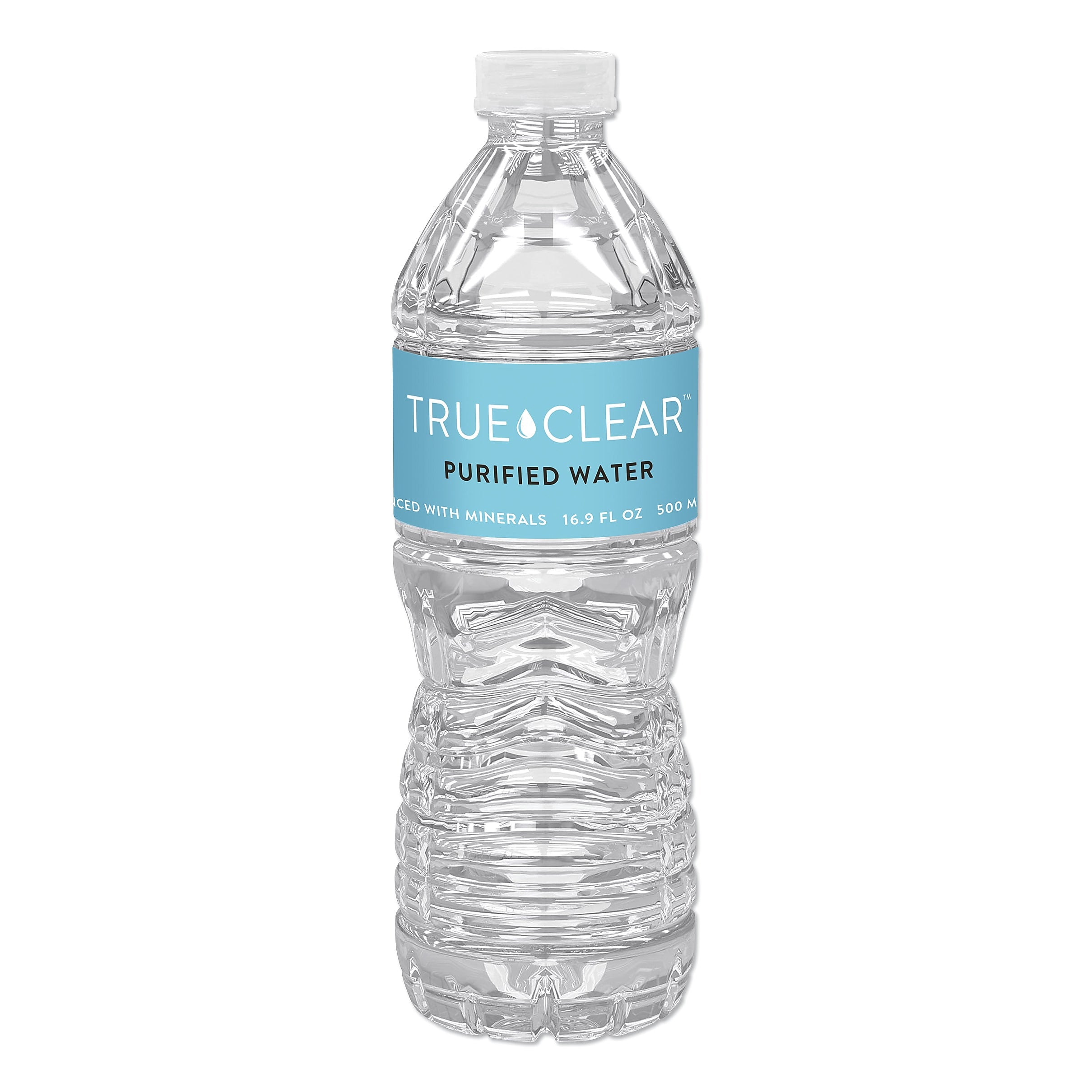True Clear Purified Water, 16.9 oz., 24 Bottles/Carton (TCLTRC05L24CT)
