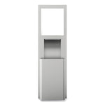 Mod Stainless Steel Recessed Wall Unit With Trash Receptacle, 11 X 4.5 X 54.5