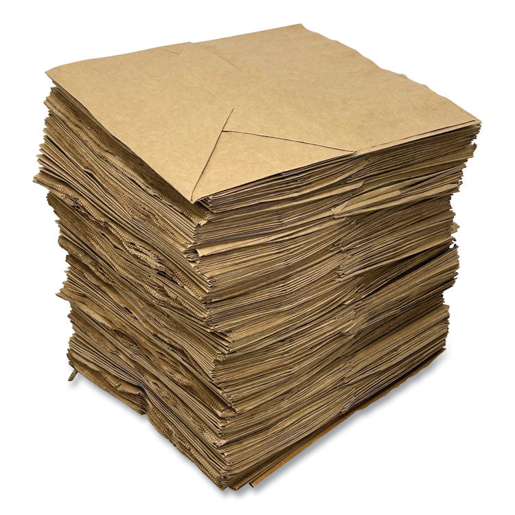 Kraft Paper Bags, Flat Handles, 11" x 7" x 12", Kraft, 250/Carton
