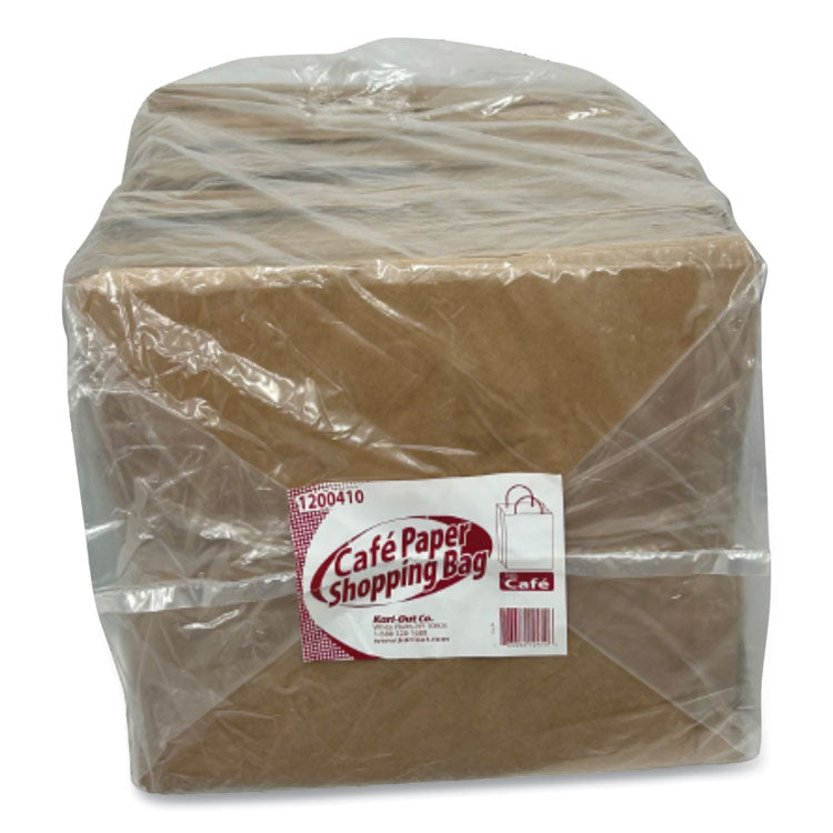 Kraft Paper Bags, Flat Handles, 11" x 7" x 12", Kraft, 250/Carton