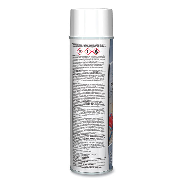 Dust Up Floor Dressing and Dust Mop Treatment, Lemon Scent, 14 oz Aerosol Spray, Dozen