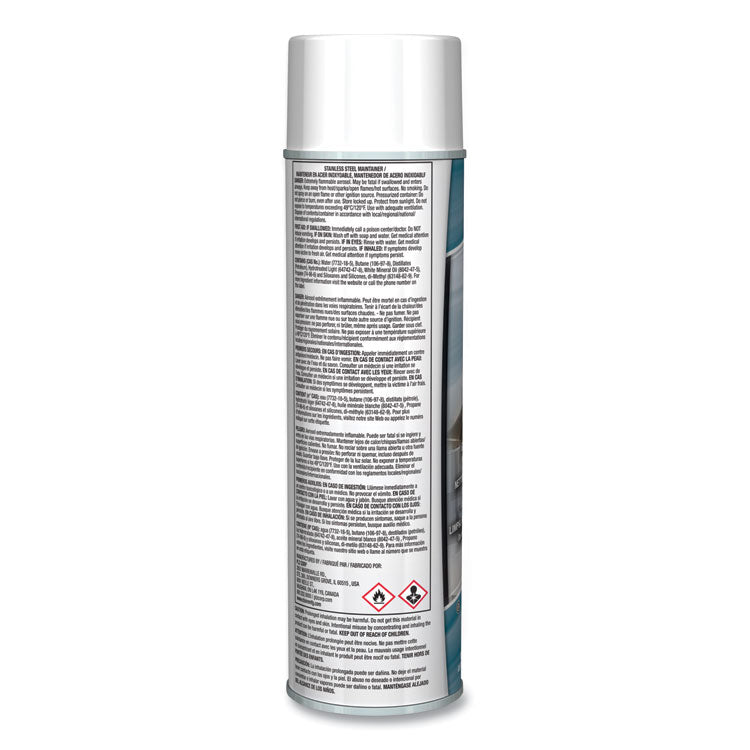 Stainless Steel Maintainer, Lemon Scent, 16 oz Aerosol Spray, Dozen