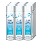 Gleme Glass Cleaner, Fresh Scent, 19 oz Aerosol Spray, Dozen