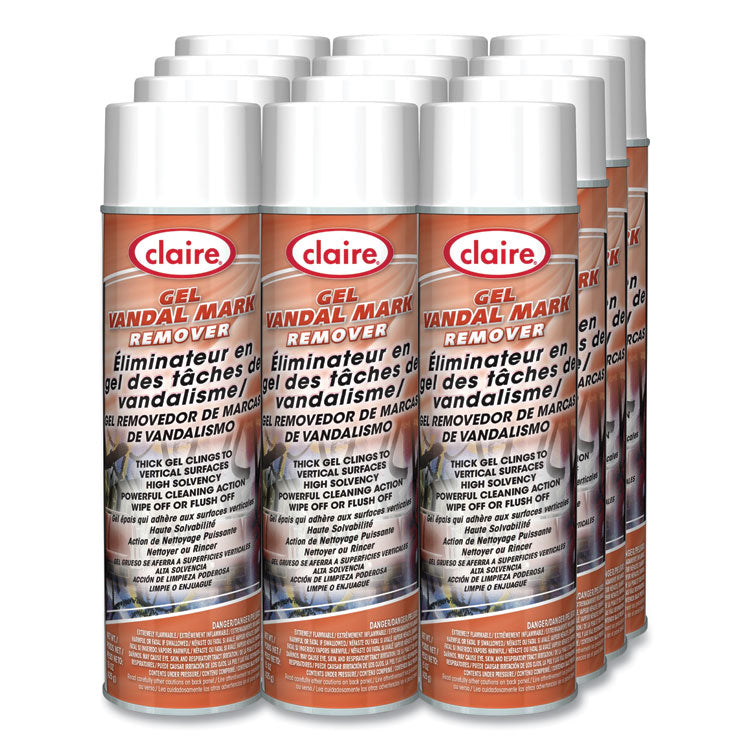 Gel Vandal Mark Remover, 15 oz Aerosol Spray, Dozen