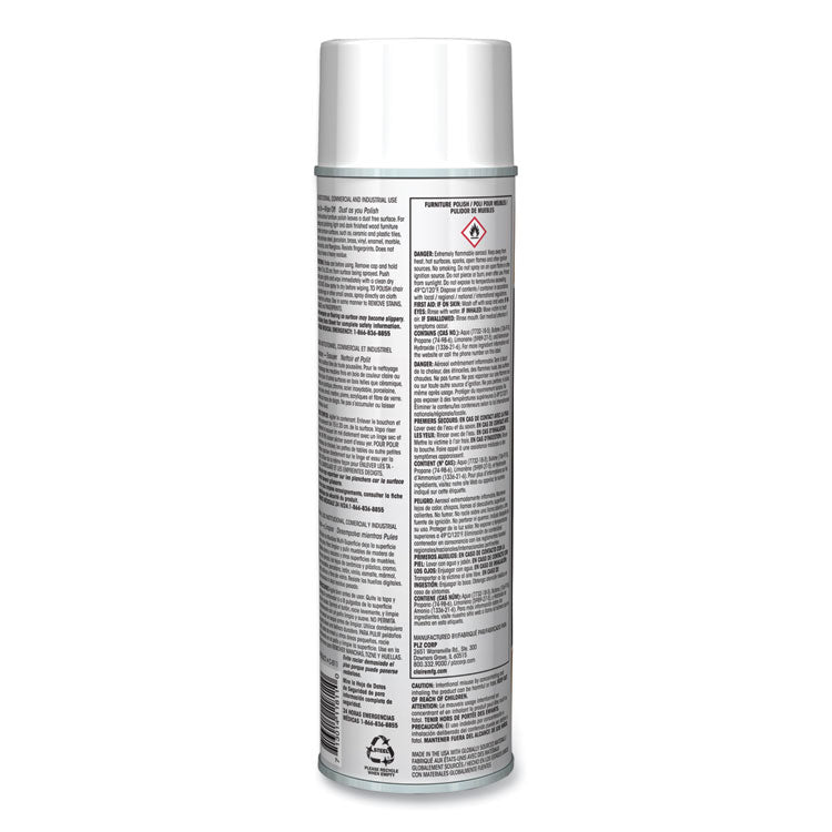 Furniture Polish with Lemon Oil, Lemon Scent; 19 oz Aerosol Spray, Dozen