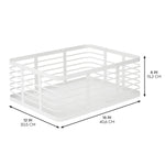 mDesign Steel Organizer, Matte White (25935)