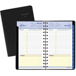 2026 AT-A-GLANCE QuickNotes 5" x 8" Daily & Monthly Appointment Book, Faux Leather Cover, Black (76-04-05-26)