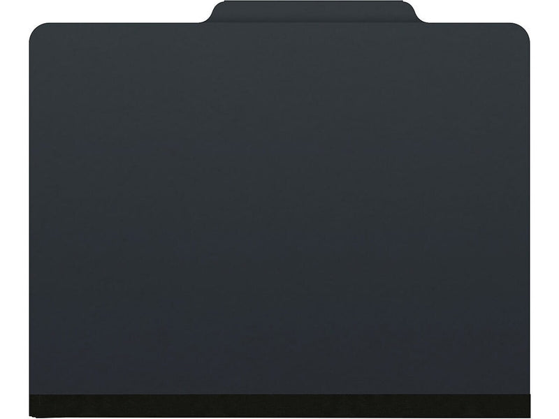 Medical Arts Press Pressboard Classification Folder, 2 Dividers, 2" Expansion, Letter Size, Black, 10/Box (DV-T42-26-3BLK)