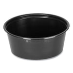 Portion Cups, 3.25 oz, Plastic, Black, 250/Sleeve, 10 Sleeves/Carton