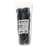 Portion Cups, 1.5 oz, Squat, Plastic, Black, 250/Sleeve, 10 Sleeves/Carton