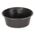 Portion Cups, 1.5 oz, Plastic, Black, 250/Sleeve, 10 Sleeves/Carton