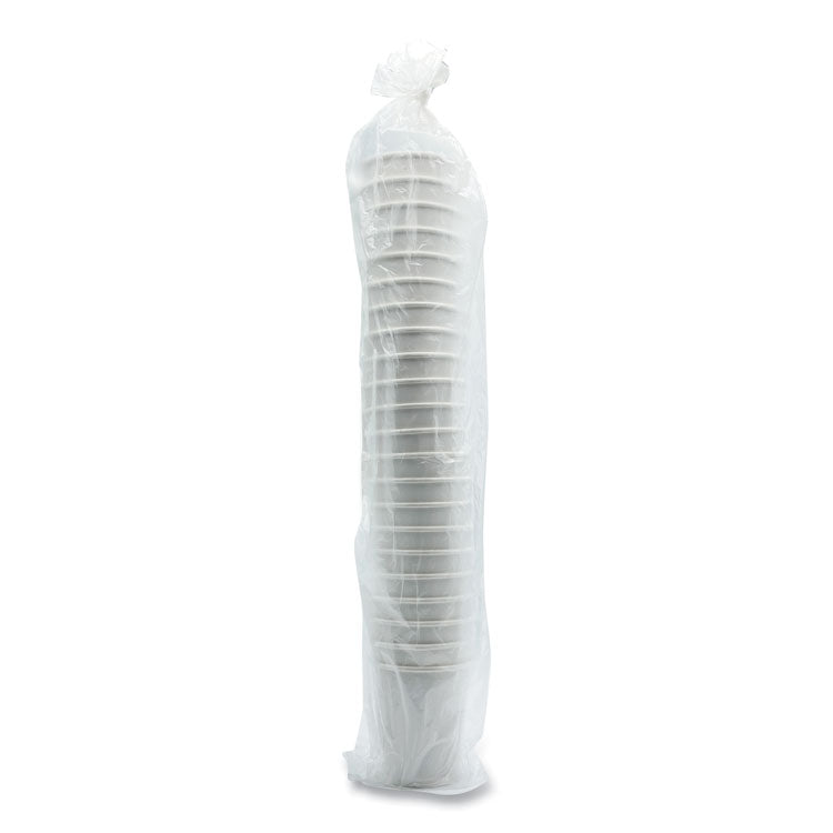 Paper Hot Cups, Double-Walled, 8 oz, White, 25/Pack