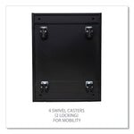 File Pedestal With Full-Length Pull, Left Or Right, 2-Drawers: Box/file, Legal/letter, Black, 14.96" X 19.29" X 21.65"